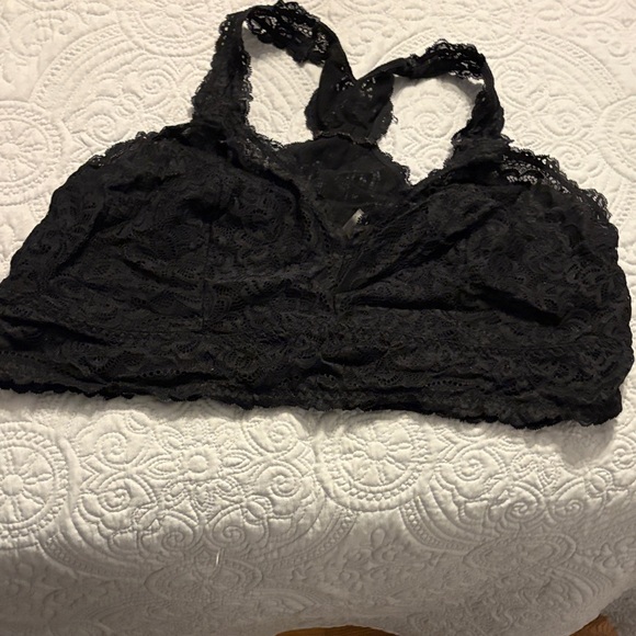 Torrid Curve Other - Lace Racerback Bralette in Black